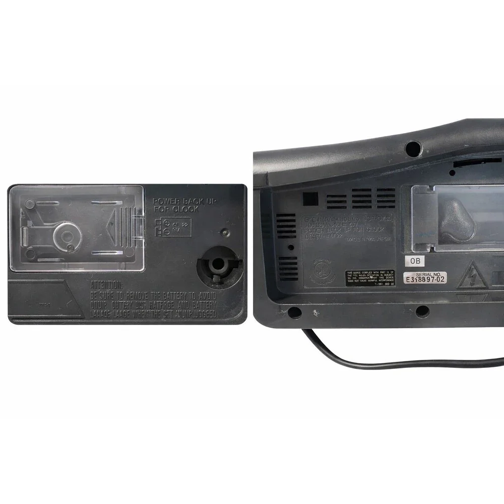 Sony Dream Machine ICF-C740 AM/FM Clock Radio Dual Alarm Black Works Great